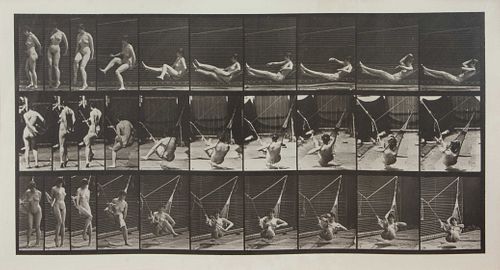 Eadweard Muybridge
(American/British, 1830-1904)
Animal Locomotion: Plate 261 (Woman Getting into Hammock)