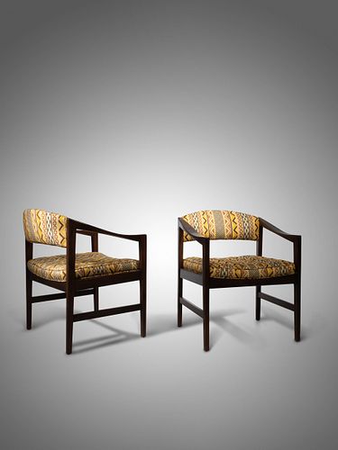 Dunbar, American, Mid 20th Century, Pair of Lounge Chairs
