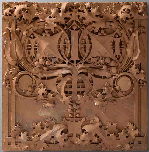 After George Grant Elmslie (British/American, 1869-1952) Architectural Wall Relief Tile