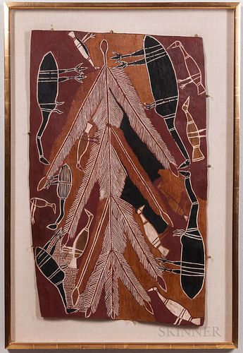Australian Aboriginal Bark Painting