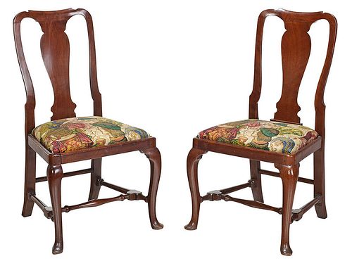 Pair of Queen Anne Mahogany Side Chairs