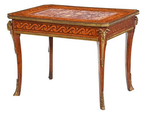 Louis XVI Style Bronze Mounted Low Table