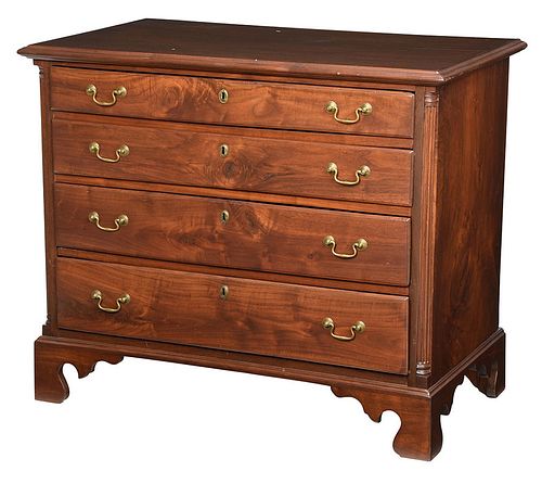 American Chippendale Walnut Chest