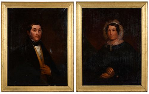Pair of British School Portraits