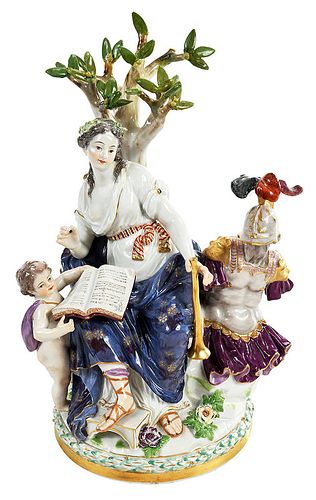 Meissen Group of Clio, Muse of History
