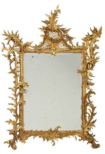 Fine Florentine Rococo Style Gilt Mirror