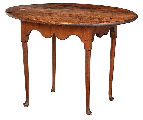 An American Queen Anne Oval Tea Table