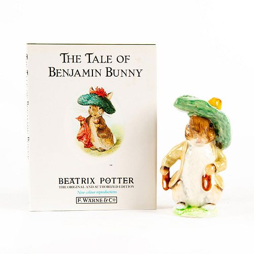 BEATRIX POTTERS FIGURINE & BOOK, BENJAMIN BUNNY