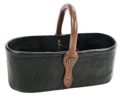 Virginia Tooled Leather Key Basket