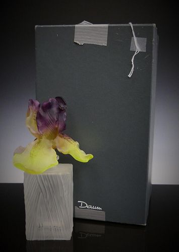 DAUM PATE DE VERE FALCAON PERFUME WITH IRIS IN BOX