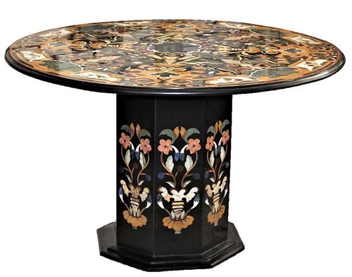 Important ‘Pietra Dura’ Round Marble Top Table