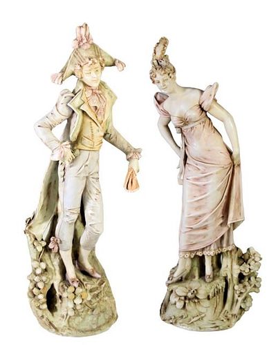Pair of French Bisque Sculptures