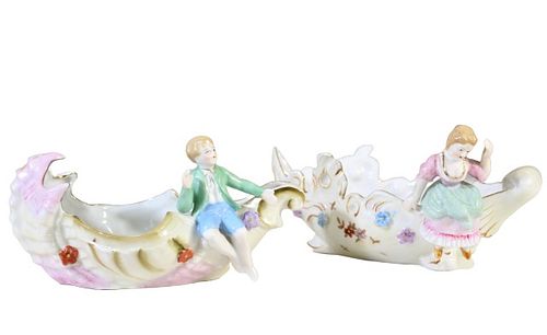 French Porcelain Figural Bowls