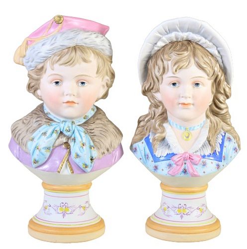 Pair of French Busts