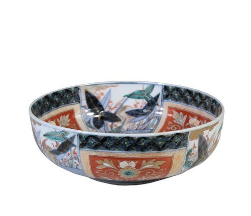 Antique Hand Painted Japanese Imari Bowl