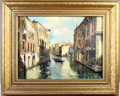M. Dileo (Early 20th C.) Italian Venetian Scene