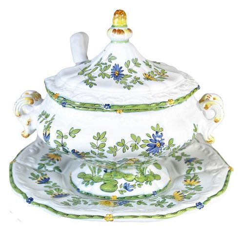 Hand Painted Porcelain Large Tureen