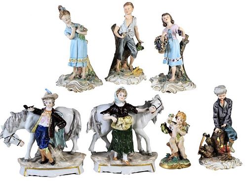 (7) Italian Ceramic Figurines