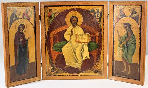 Russian Icon Triptych