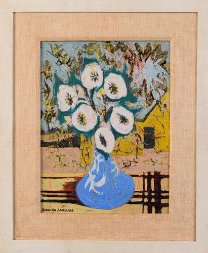 Bernard Langlais  (1921 - 1977). Vase of Flowers.