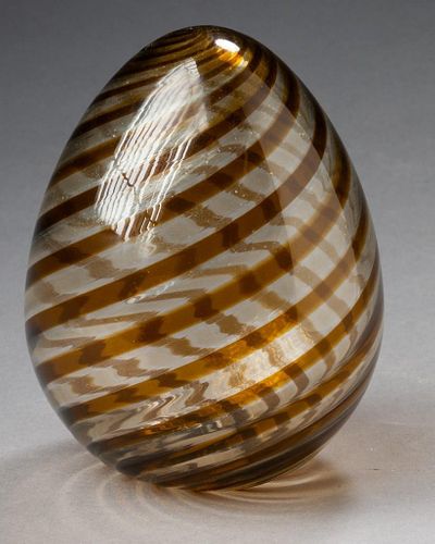 Venini Murano Glass Egg.