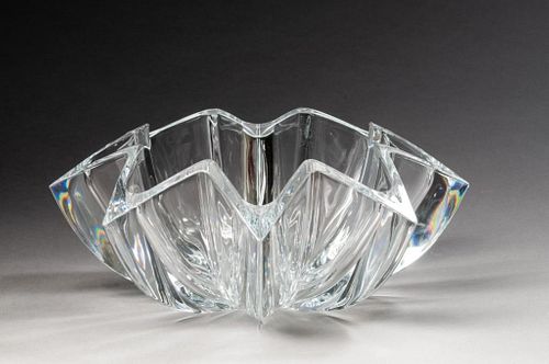 Crystal Bowl Marked AD.