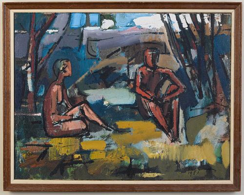 Kevin Hennessey. Seated Figures, 1951.
