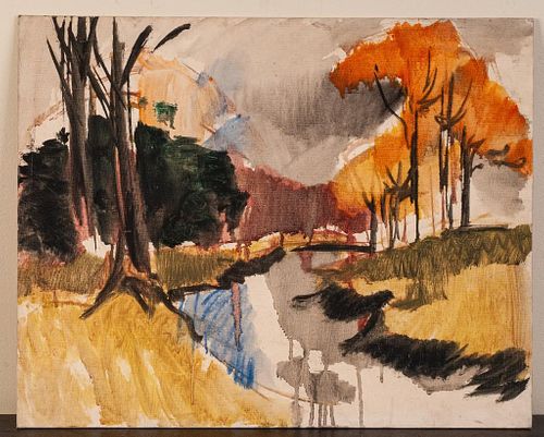 Edgar Batzell. Autumn River.