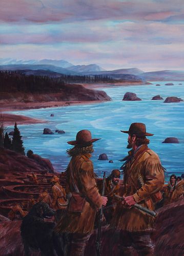 Tom McNeely (B. 1935) "Sighting the Pacific"