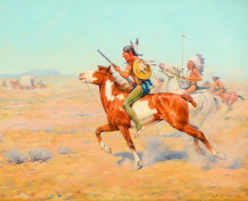 Charles Schreyvogel (1861-1912), Indian Warriors