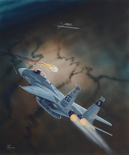 Steve Ferguson (B. 1946) "F-15C Eagle Airplane"