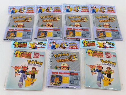 7PC 1999 Nintendo Pokemon Action Flipz Sticker Lot