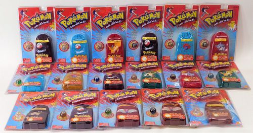 17PC Toy Biz Pokemon Sealed Collector Marble Pouch
