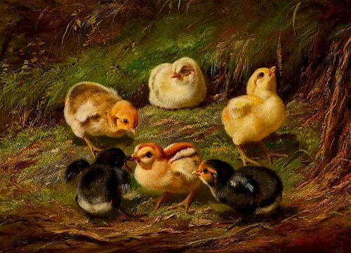 Arthur Fitzwilliam Tait (1819-1905), Chicks (1864)