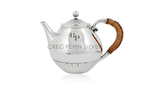 Unusual Georg Jensen "Cosmos" Teapot 45