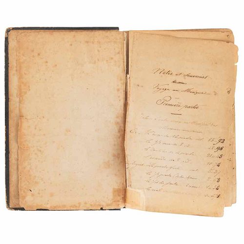 Handwritten Diary of a French officer in Mexico During the French Intervention. México, 1862-1864.