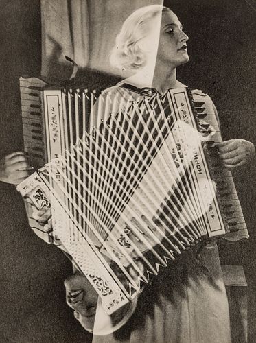 MAN RAY (1890–1976) ‘Eva with Accordion’, Paris 1932