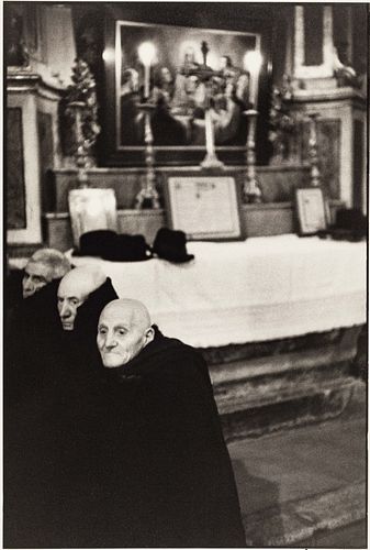 HENRI CARTIER-BRESSON (1908–2004) Priests at a Midnight Mass, Abruzzo, Scanno 1951