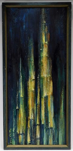 Eugene Winters Skyscraper Expressionist Painting