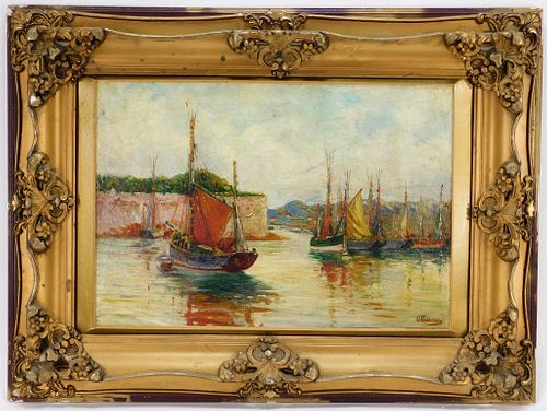 Anthony Thieme Venetian Harbor O/C Painting