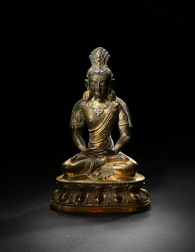 Gilt-Bronze Buddha, 18th Century