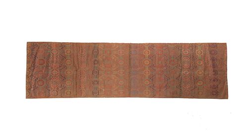 Chinese Silk Tablecloth, 18th Century