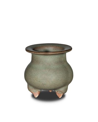 Chinese Jun-Glazed Censer, Yuan Dynasty
