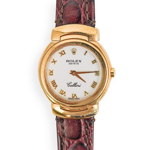 Rolex Cellini 18k Gold Ladies Watch