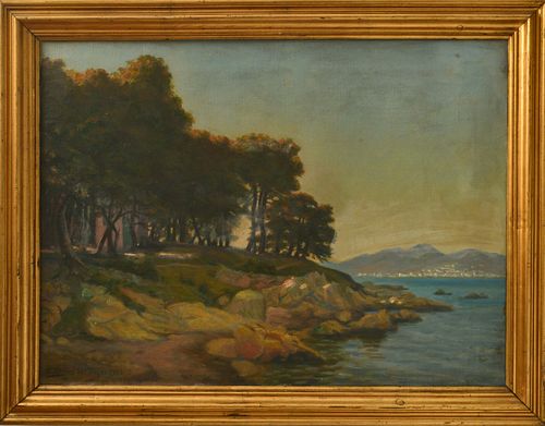 Carl Stilling "St Tropez" Oil on Canvas