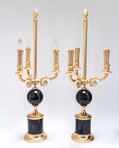 Neoclassical Style Candelabra Table Lamps, Pair