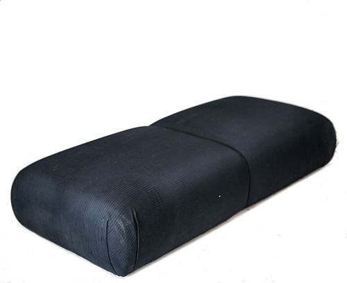 Modern Black Upholstered Tufted Ottoman Bench