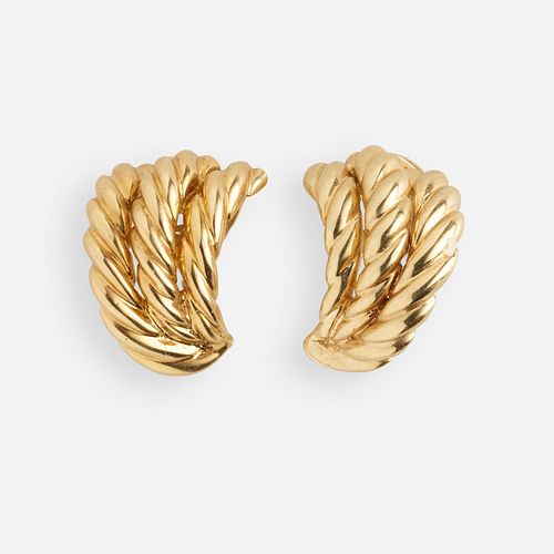 Van Cleef & Arpels, Gold rope earrings