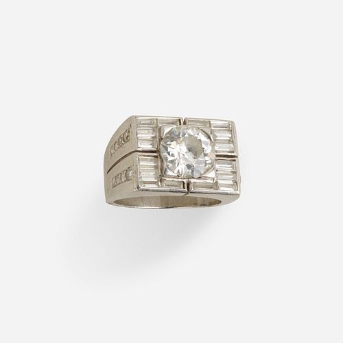 Van Cleef & Arpels, Late Art Deco diamond ring