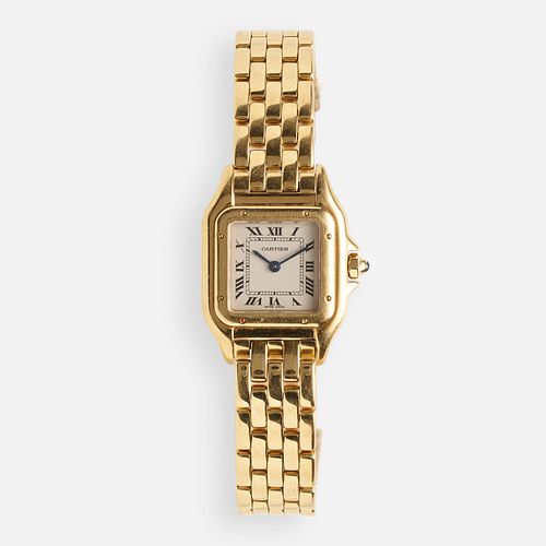 Cartier, Gold Panthere Tank watch